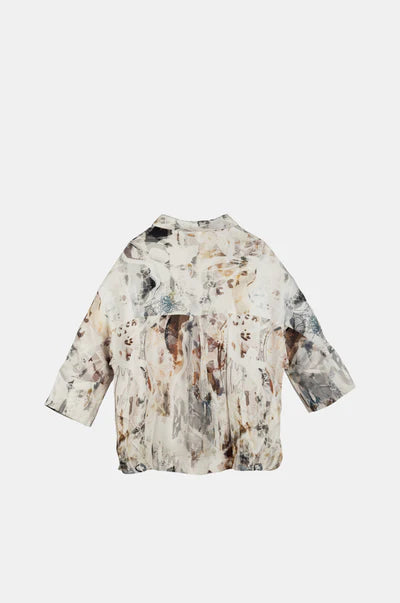 Camicia oversize Anekke con stampa artistica