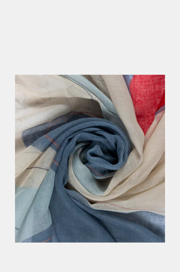 Anekke Sciarpa Ole in poliestere con stampa artistica