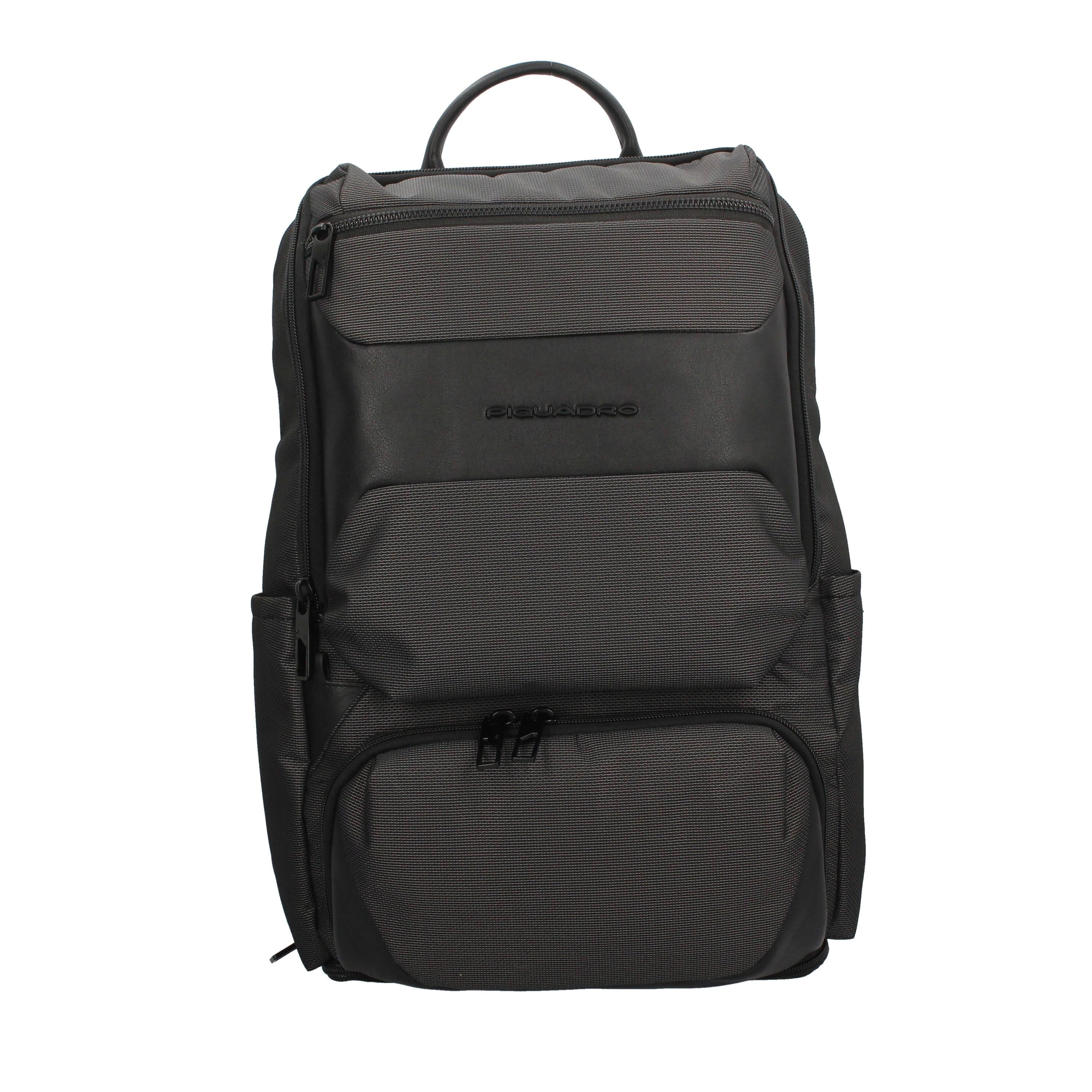 Zaino in pelle e tessuto porta PC 15,60"