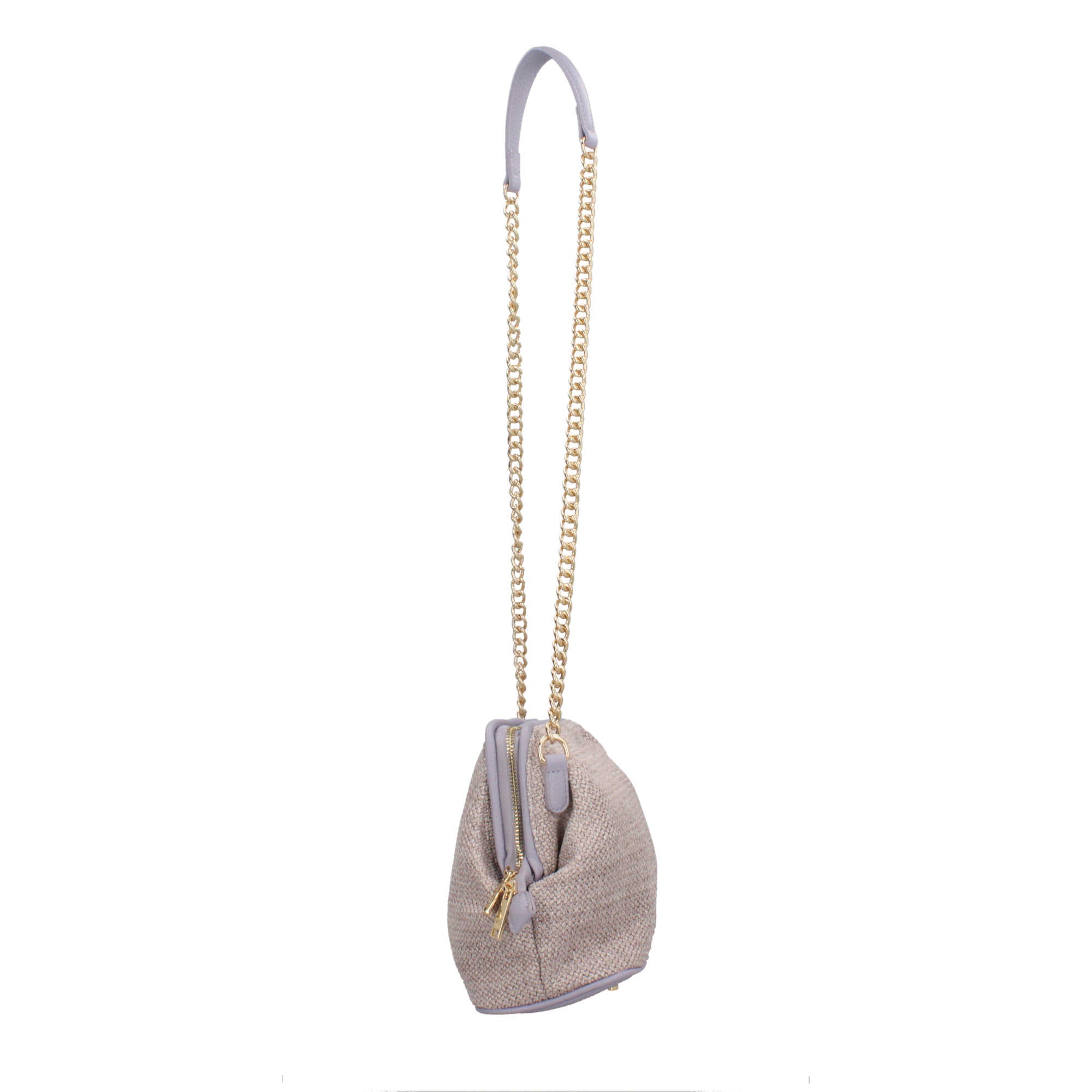 Borsa donna YNot pochette con tracolla in catena e dettagli in ecopelle