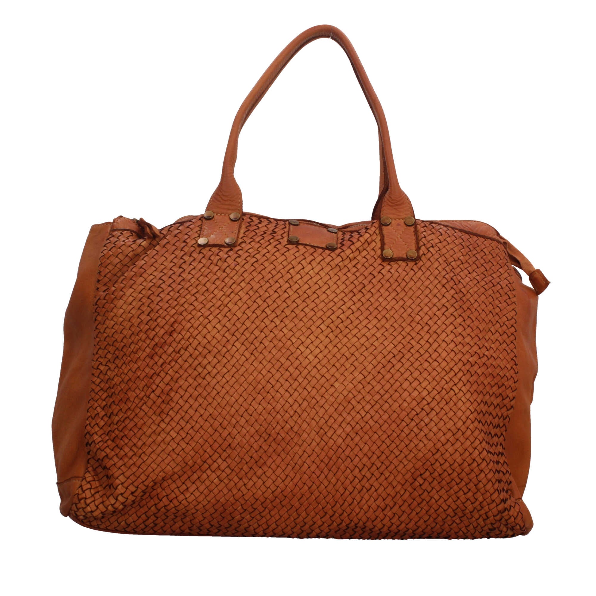 Borsa shopping in pelle Made in italy