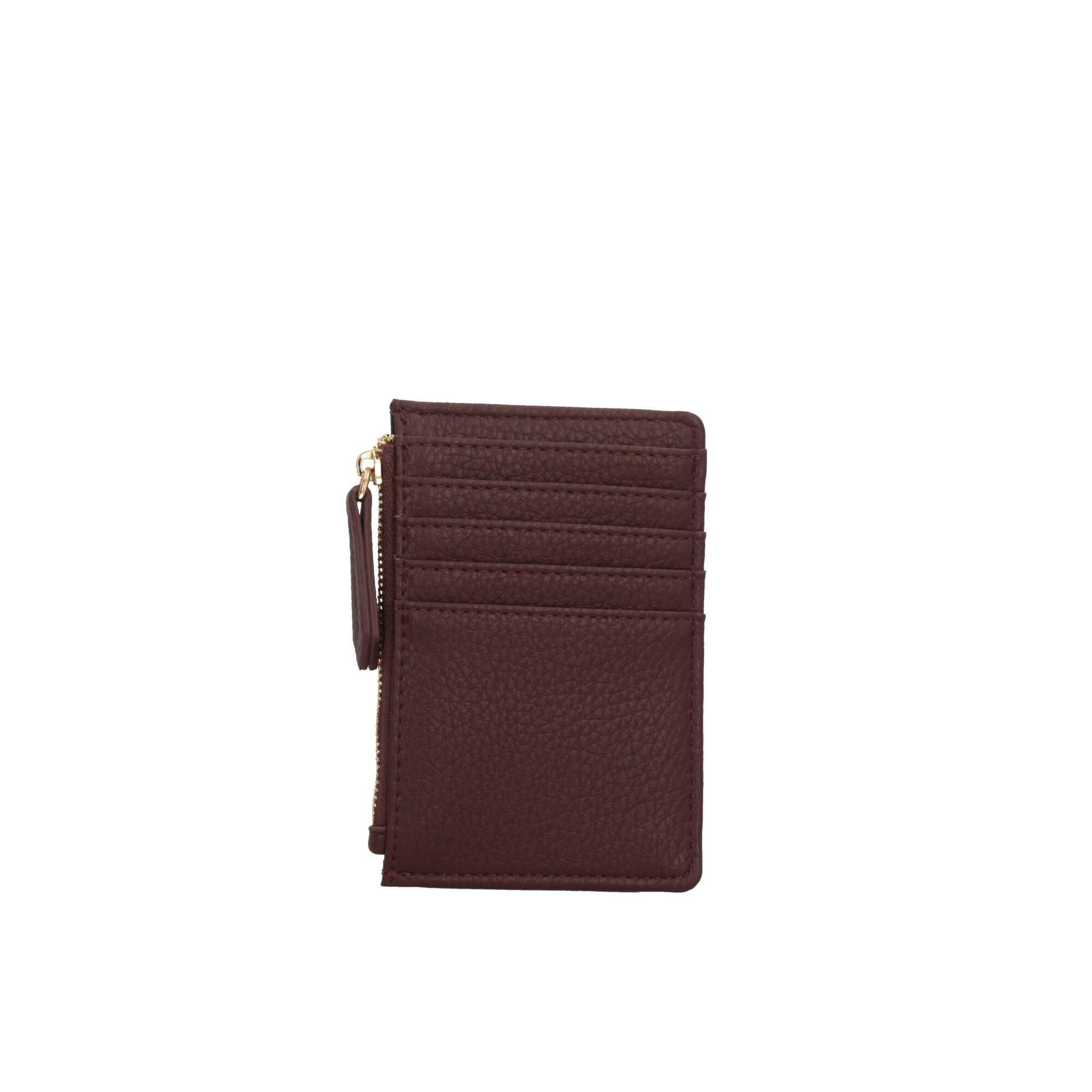 Portacarte Valentino con zip e logo frontale