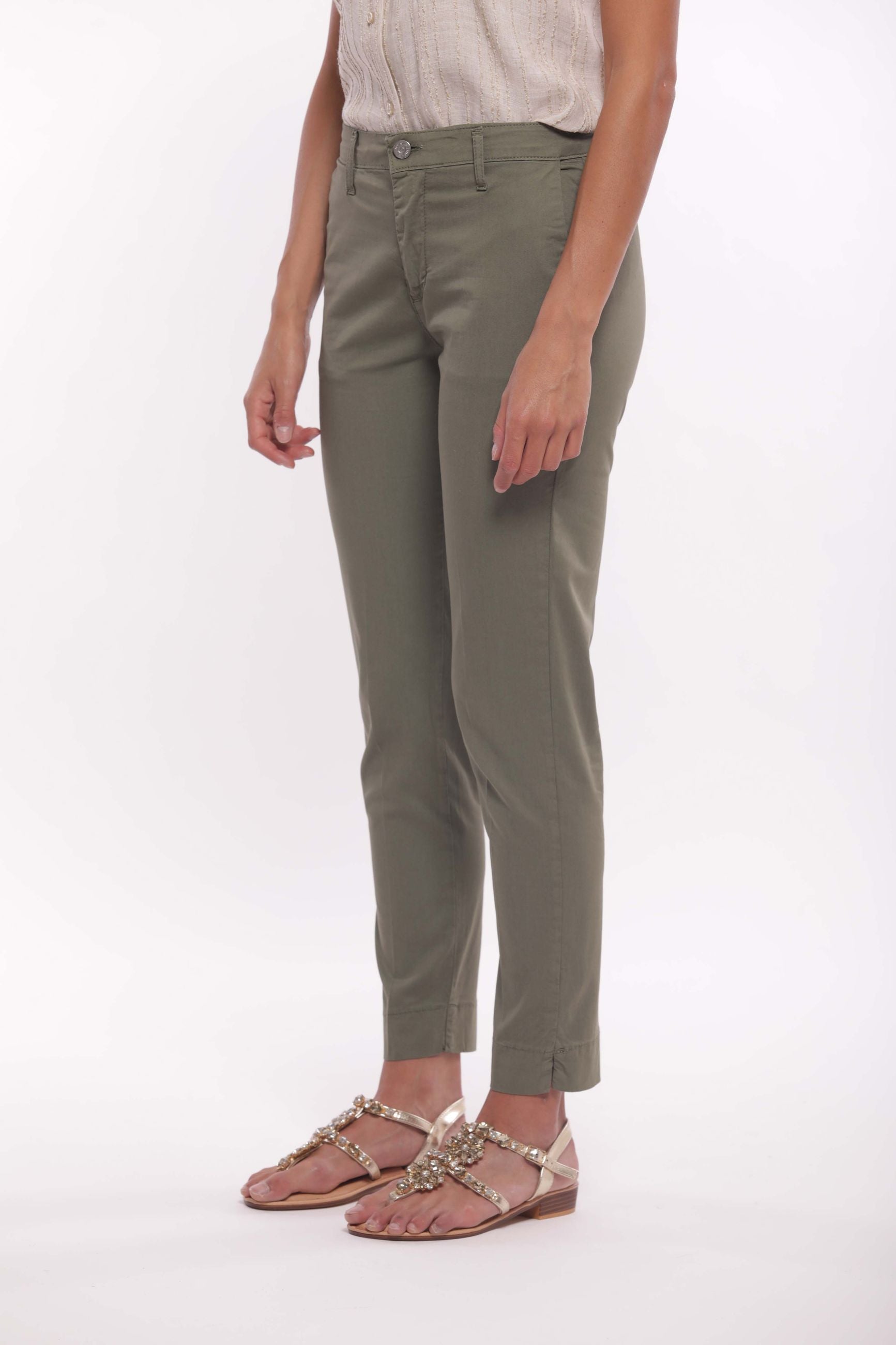 Minimua Pantalone Slim con Polsini Elasticizzati
