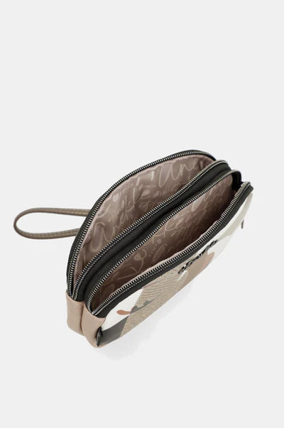Beauty Case Anekke Donna Compatto con Zip e Laccetto