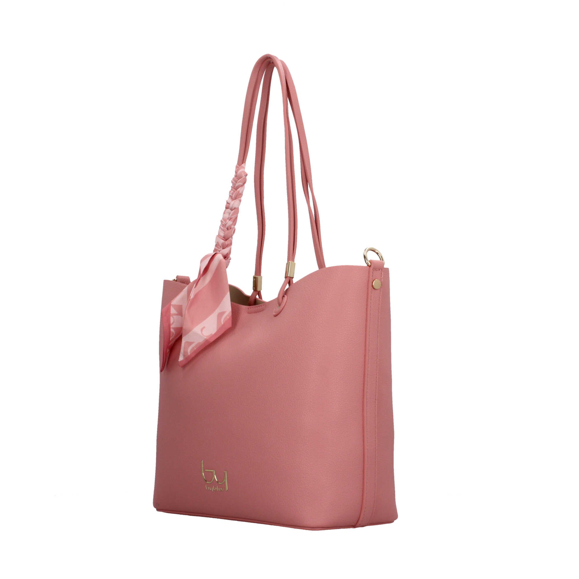 Borsa shopping con foulard removibile e chiusura zip BY BYBLOS