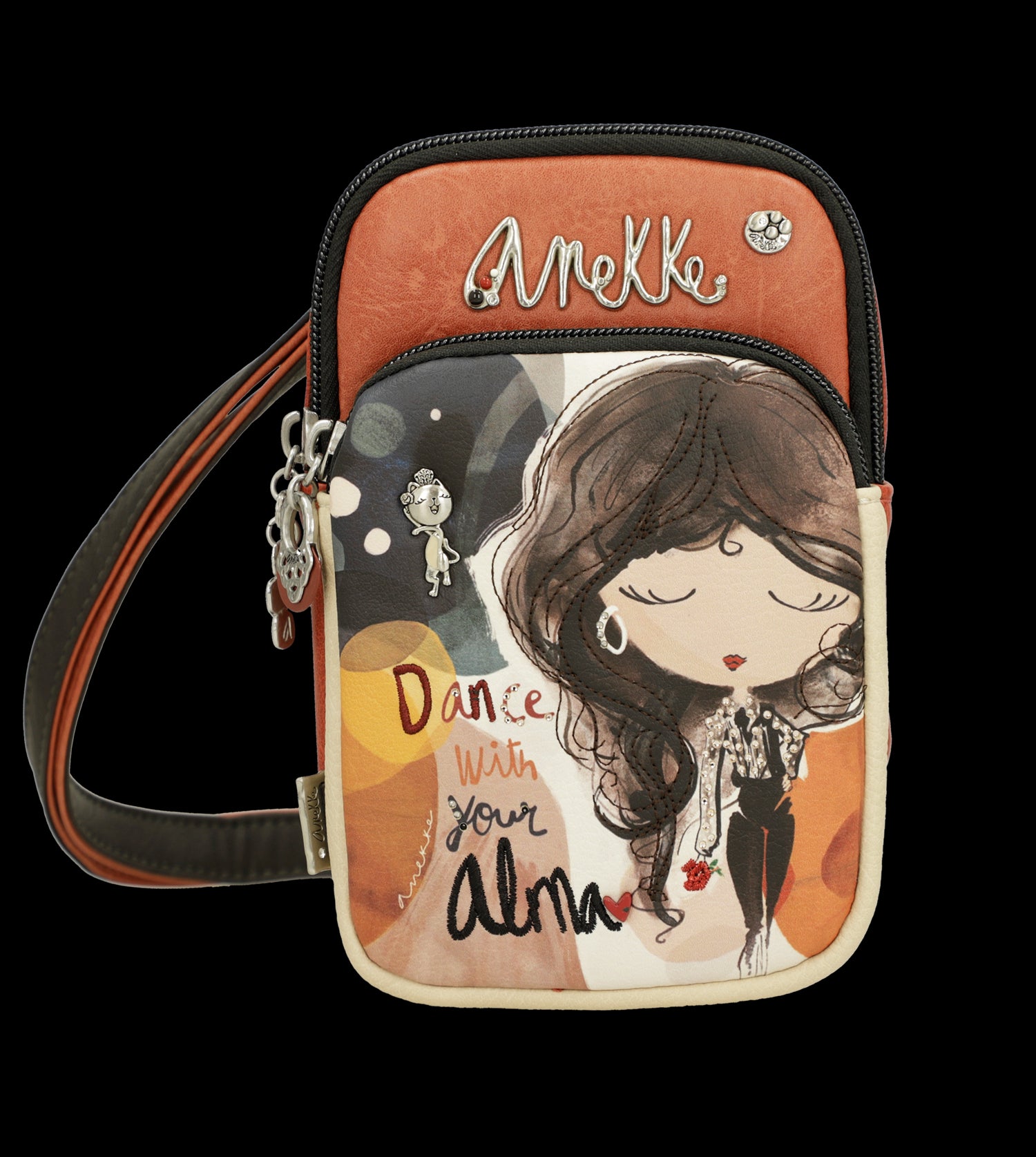 Borsa mini Anekke con tracolla regolabile e design ispirato alla danza