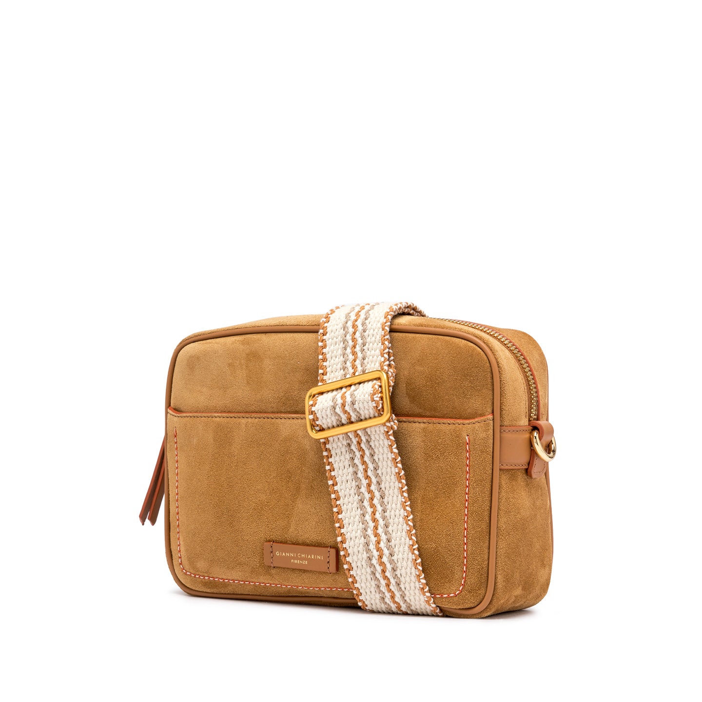 Gianni Chiarini Nina borsa a tracolla in pelle martellata con tracolla intrecciata