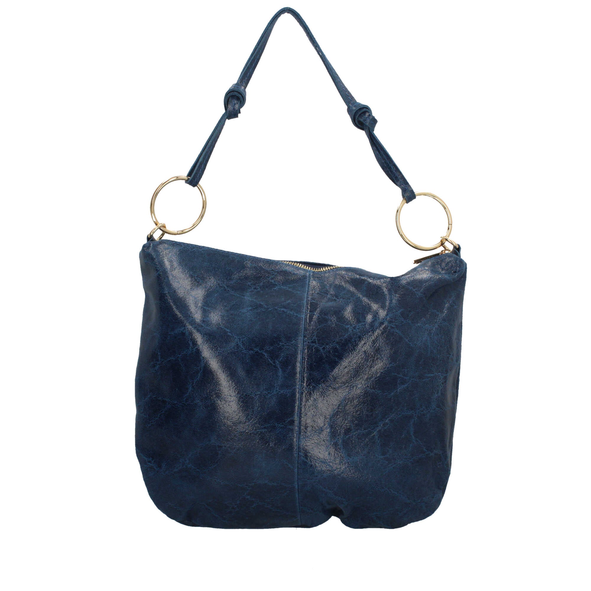 Borsa a spalla in pelle effetto vintage