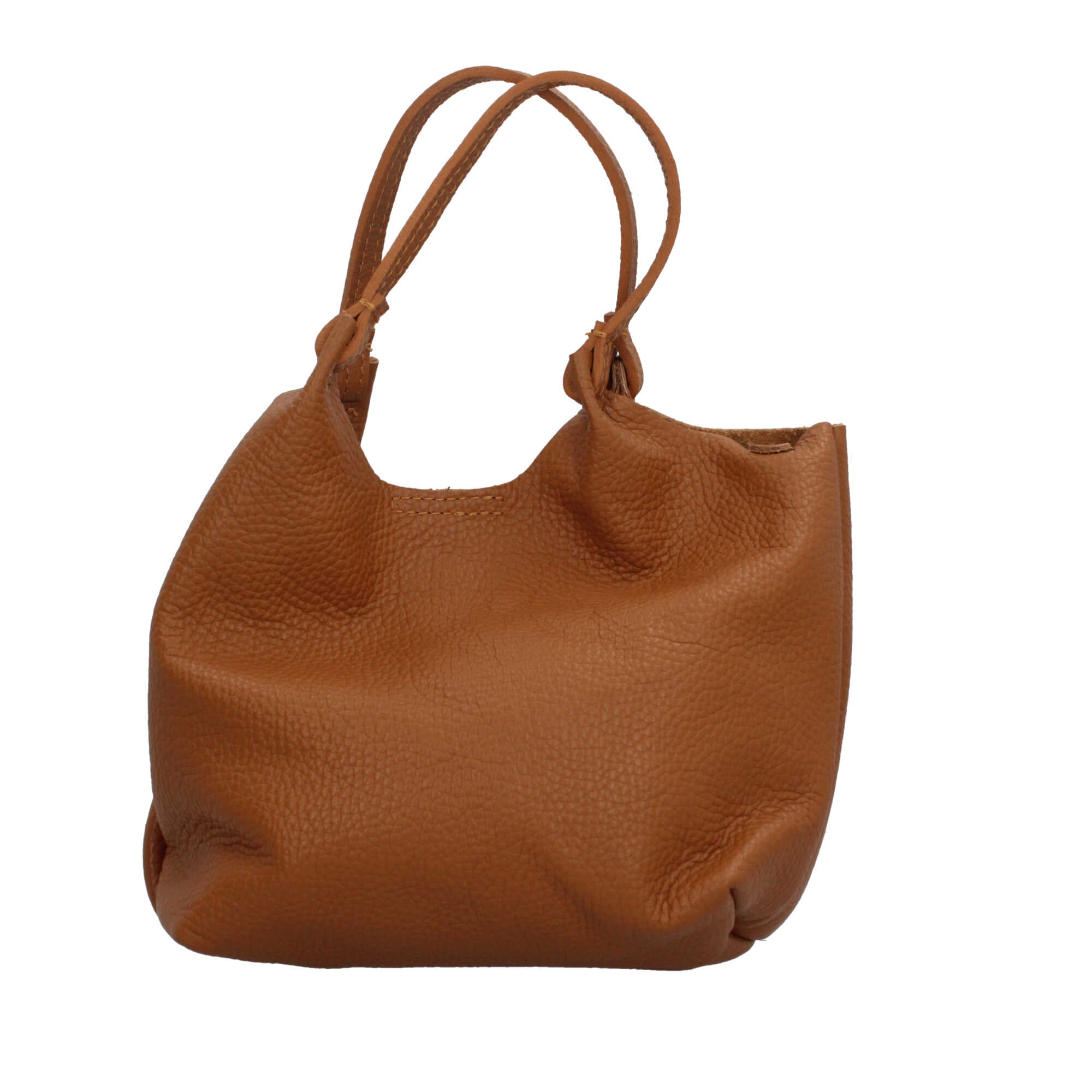 Borsa a mano in pelle martellata Made in Italy dal design versatile