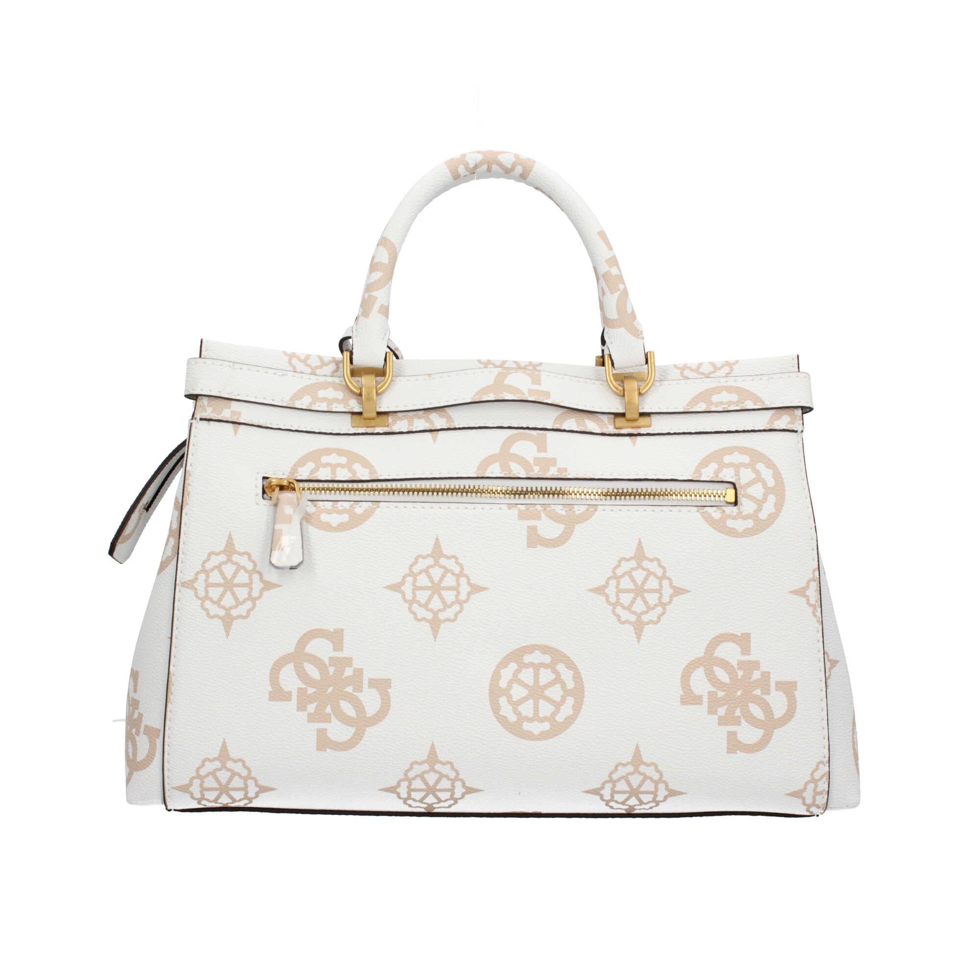 Borsa a Mano Guess con Stampa Monogramma e Dettagli Metallici