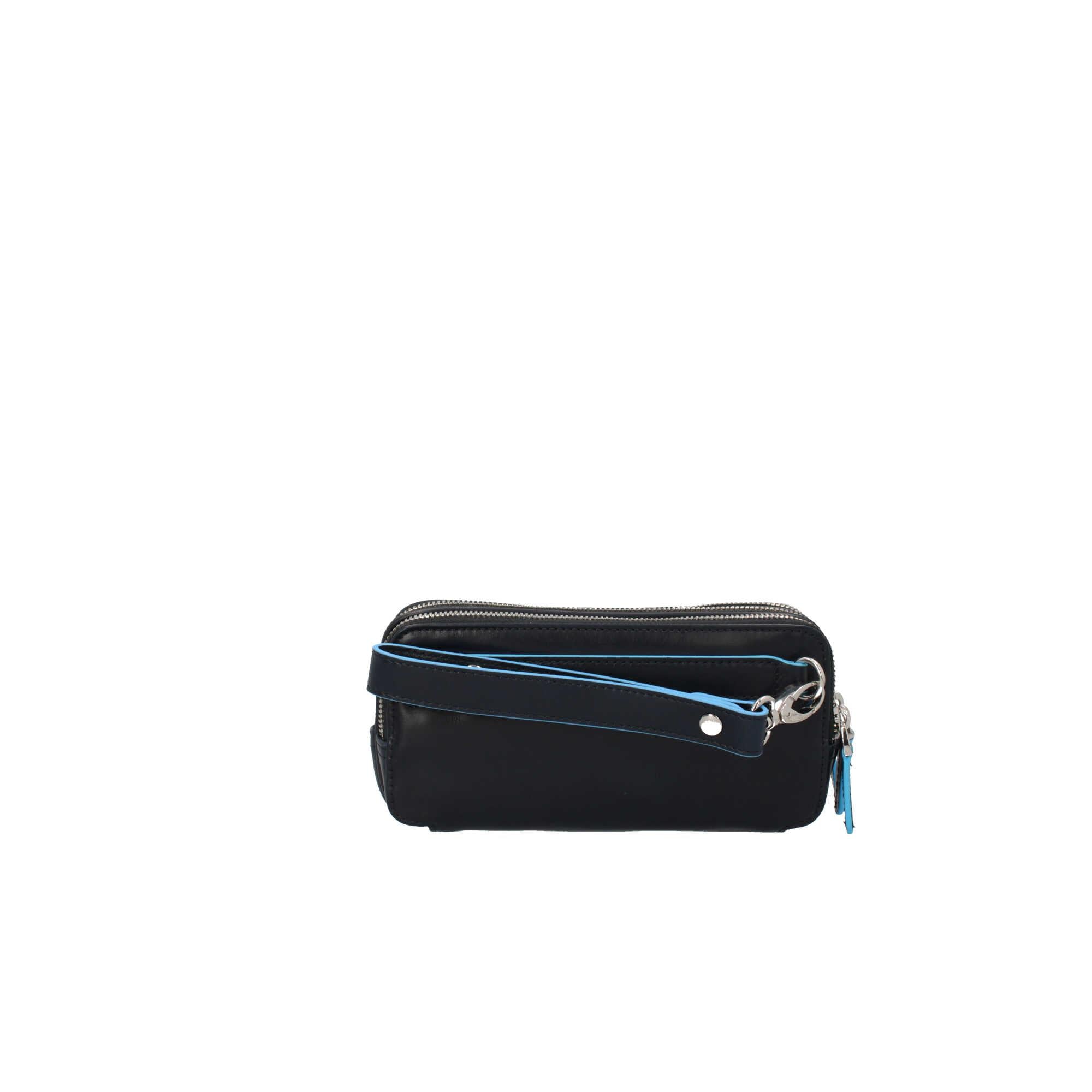 Pochette in pelle con 3 scomparti