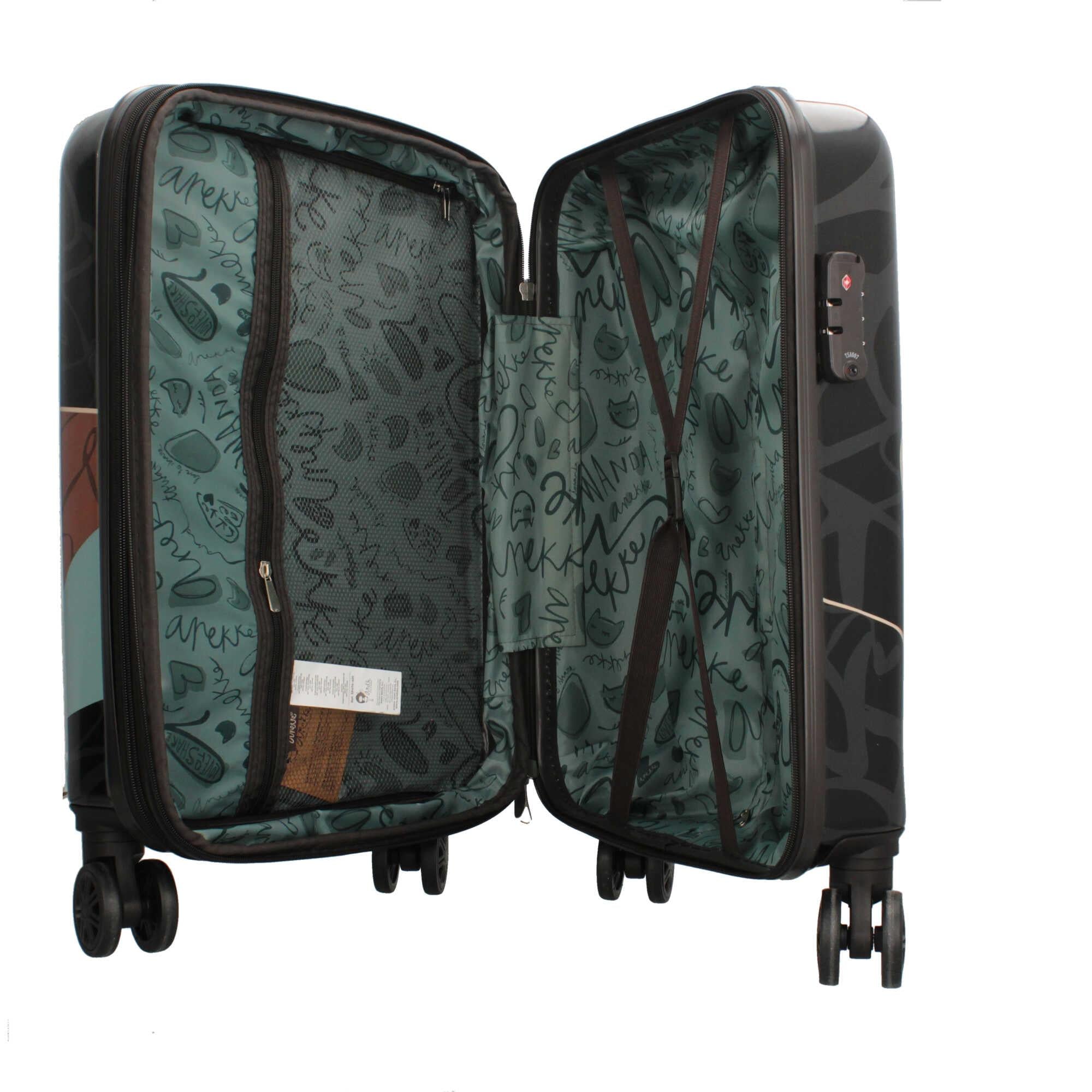 Trolley Anekke da cabina con design artistico