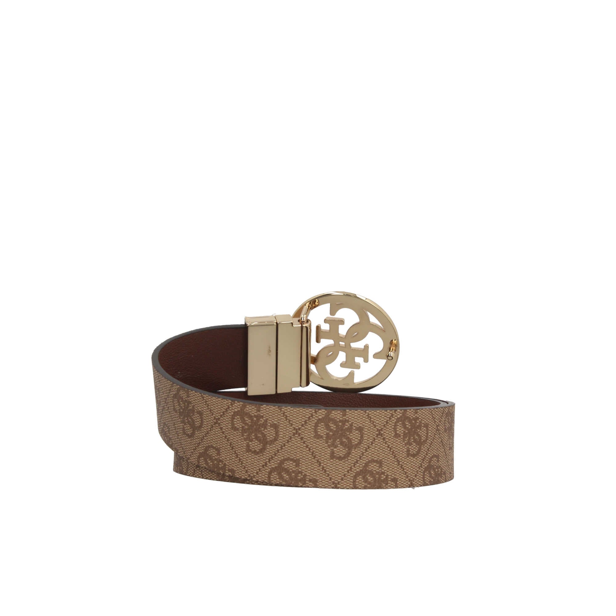 Cintura Guess con Logo Intrecciato e Fibbia Circolare