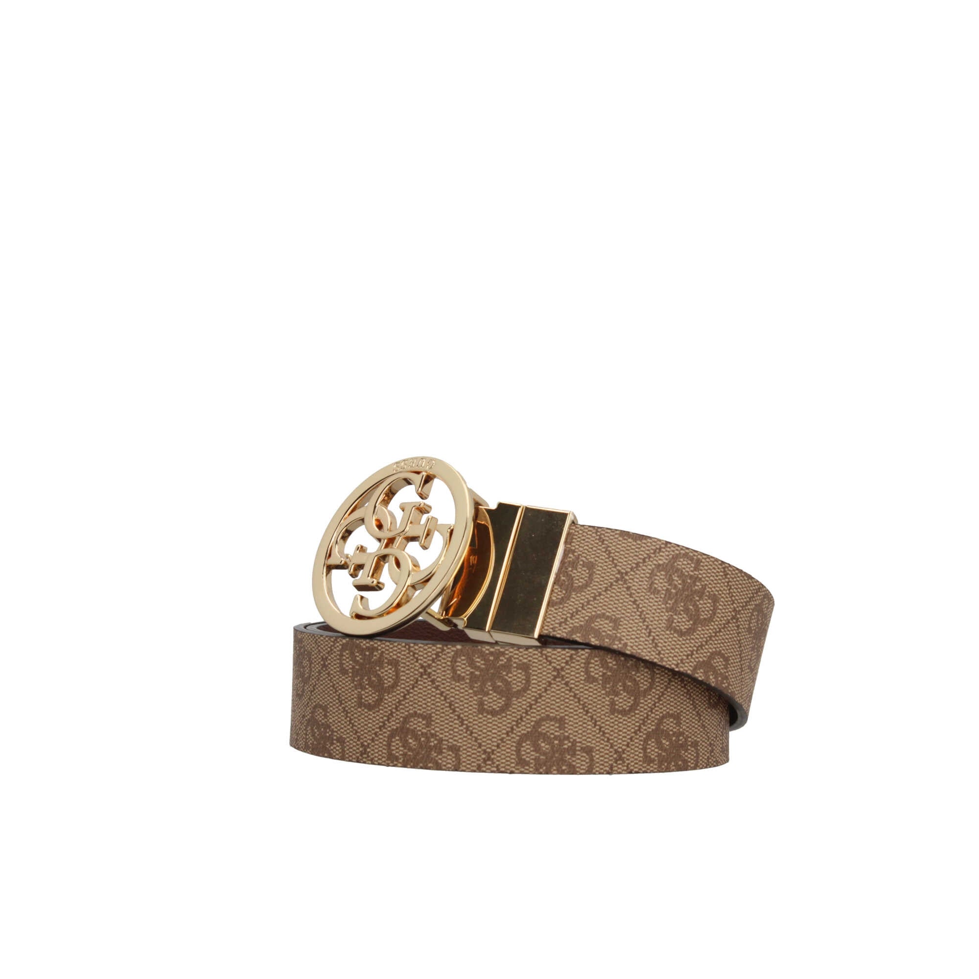 Cintura Guess con Logo Intrecciato e Fibbia Circolare