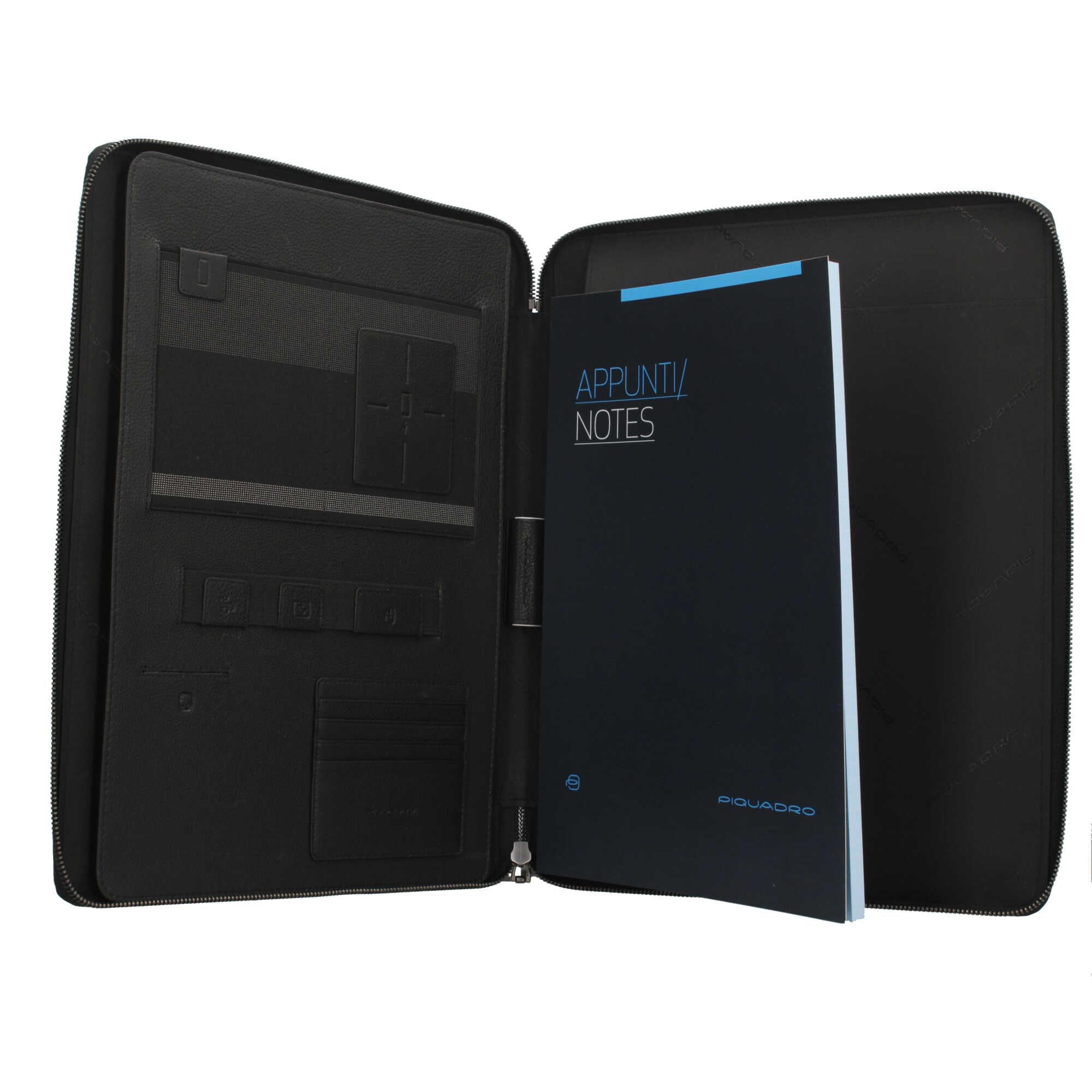 Piquadro Porta Blocco Note con Scomparto per iPad Pro 12,9"