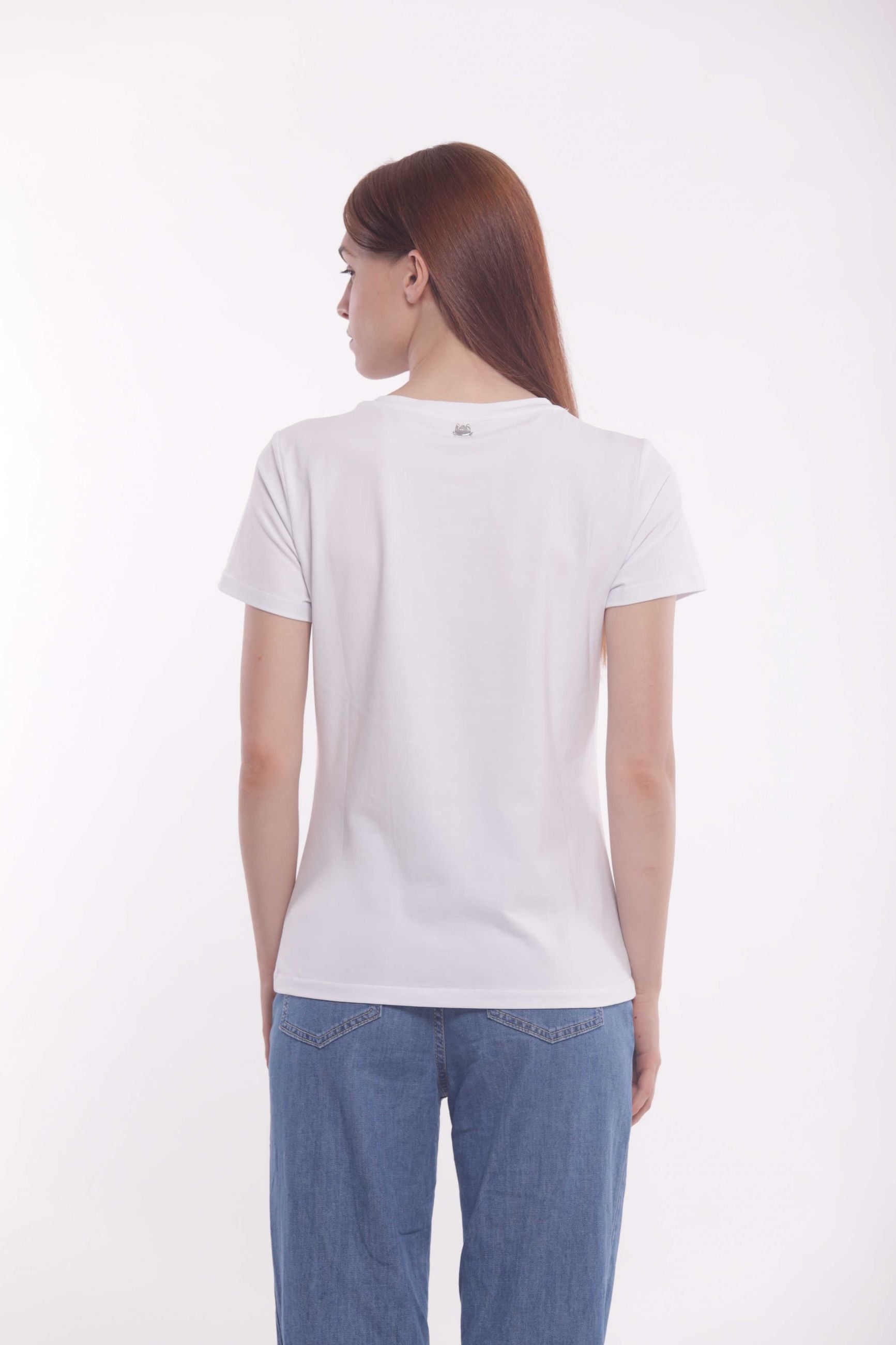 Minimua T-shirt A Good Day con Stampa e Strass