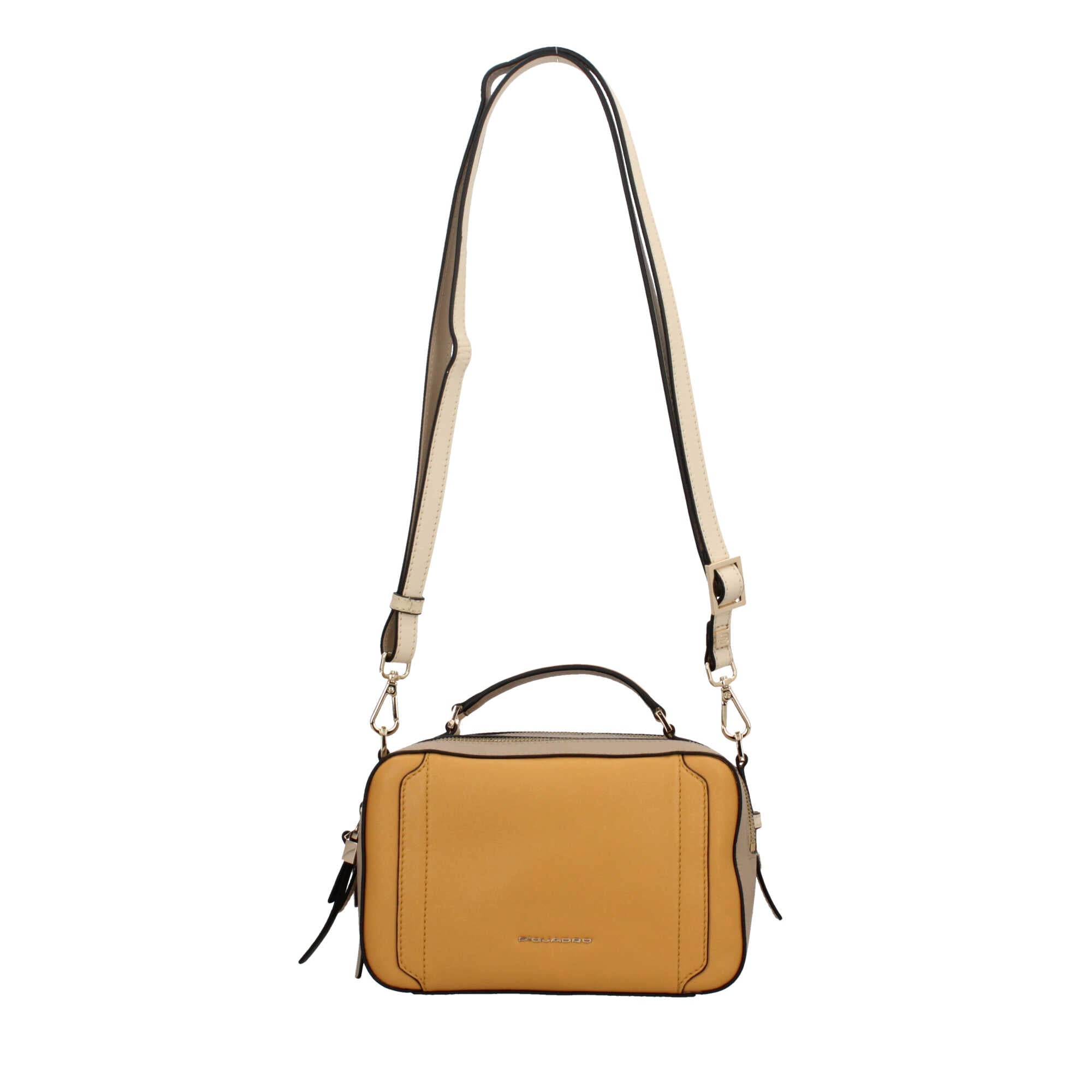 Piquadro borsa a tracolla in pelle dal design sofisticato e compatto