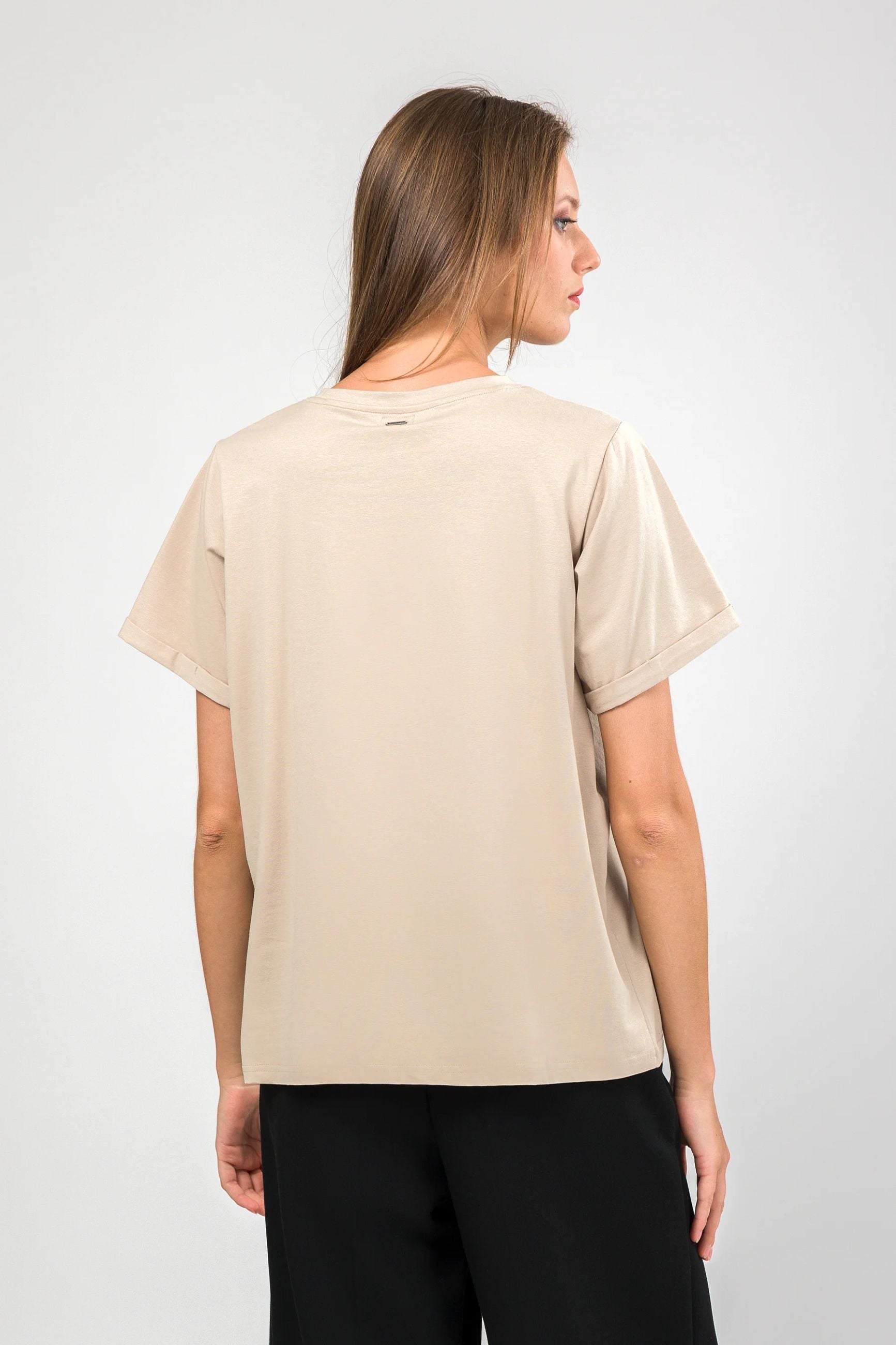 T-shirt Anekke donna con logo ricamato