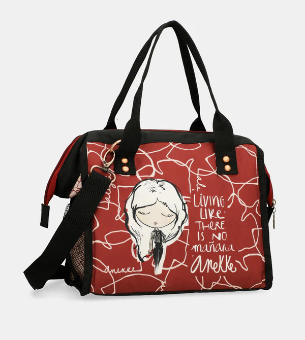 Anekke Borsa a mano con tracolla e dettagli artistici