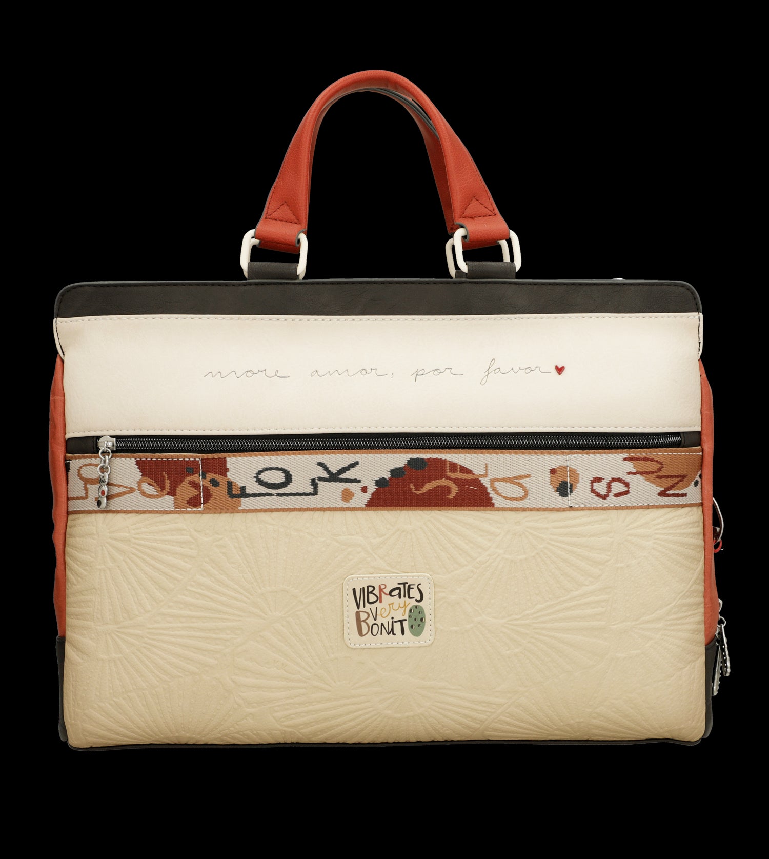 Cartella porta PC Anekke con design artistico e tracolla regolabile