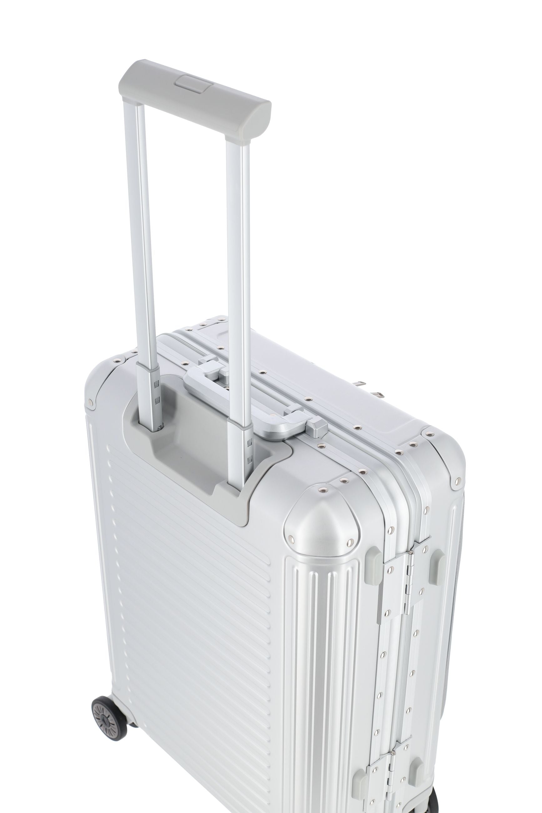Valigia bagaglio a mano Travelite Next S+ in alluminio con TSA e tasca laptop