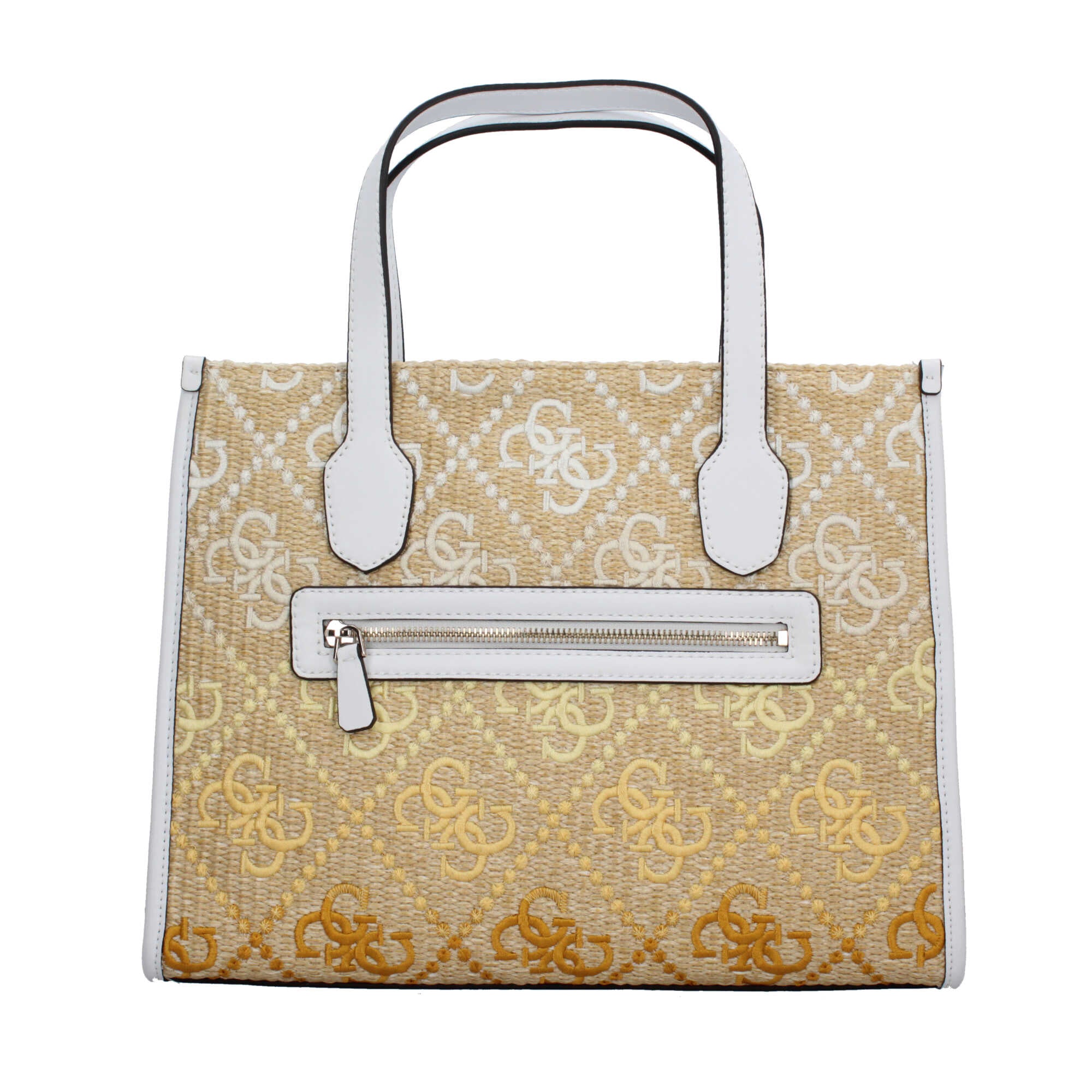 Borsa shopper Guess con effetto intrecciato, manici e tracolla regolabile