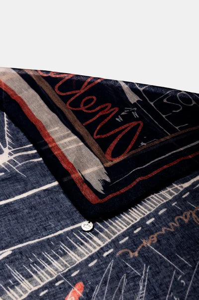 Sciarpa Anekke donna rettangolare con fantasia astratta