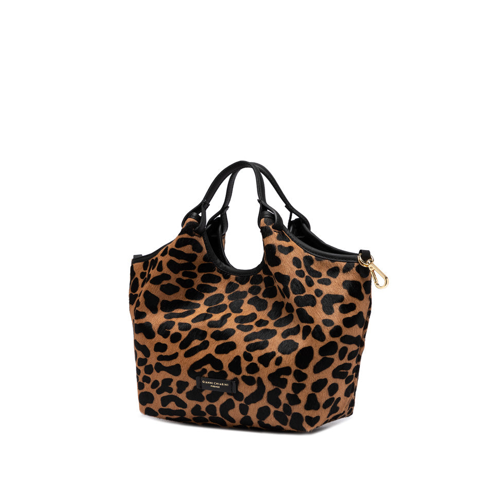 Gianni Chiarini borsa a spalla in pelle animalier