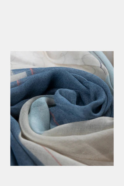 Anekke Sciarpa Ole in poliestere con stampa artistica