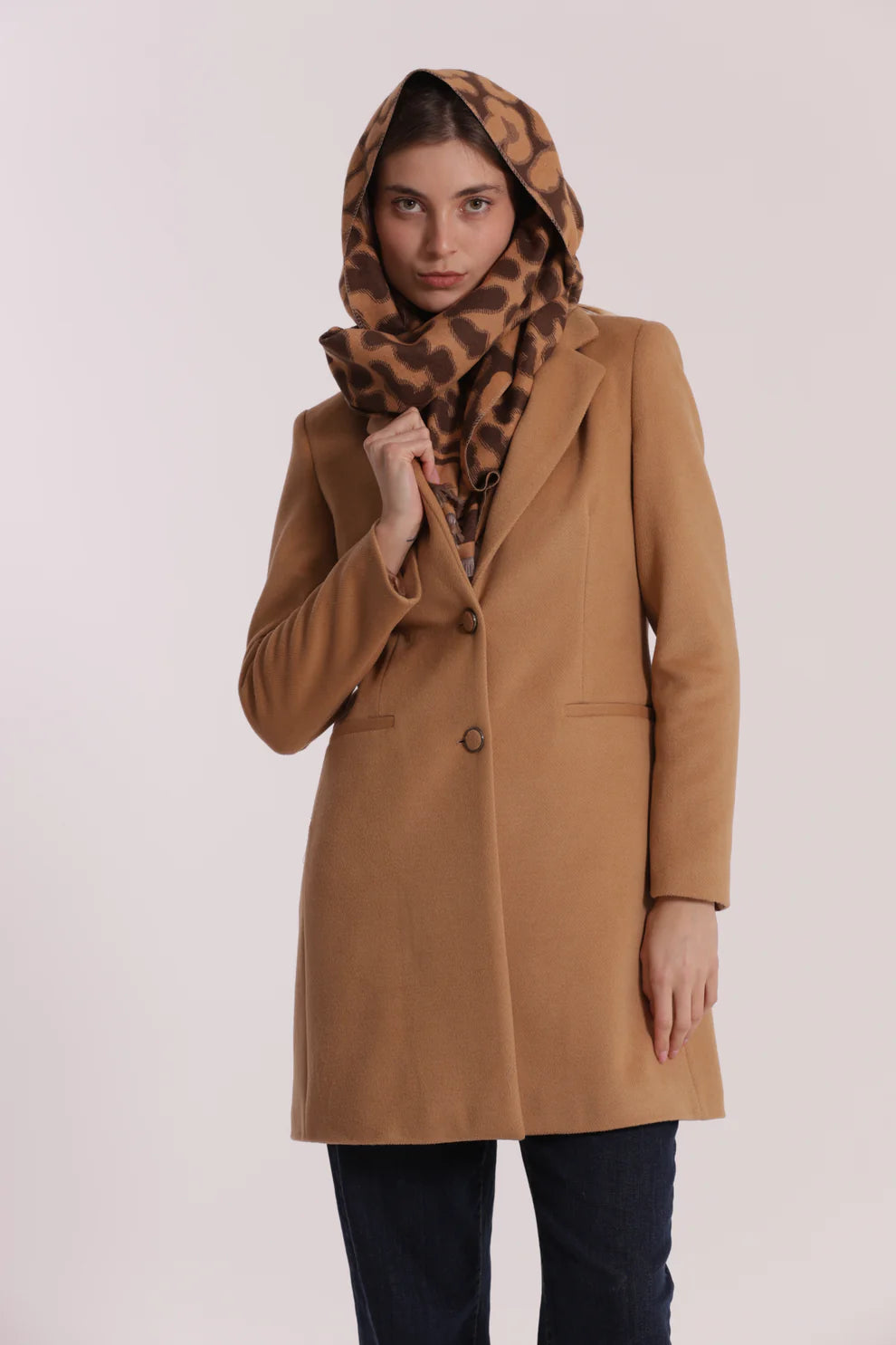 Sciarpa donna Mimi Mua con fantasia animalier