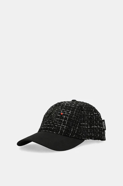 Cappellino Anekke donna in tweed con logo ricamato