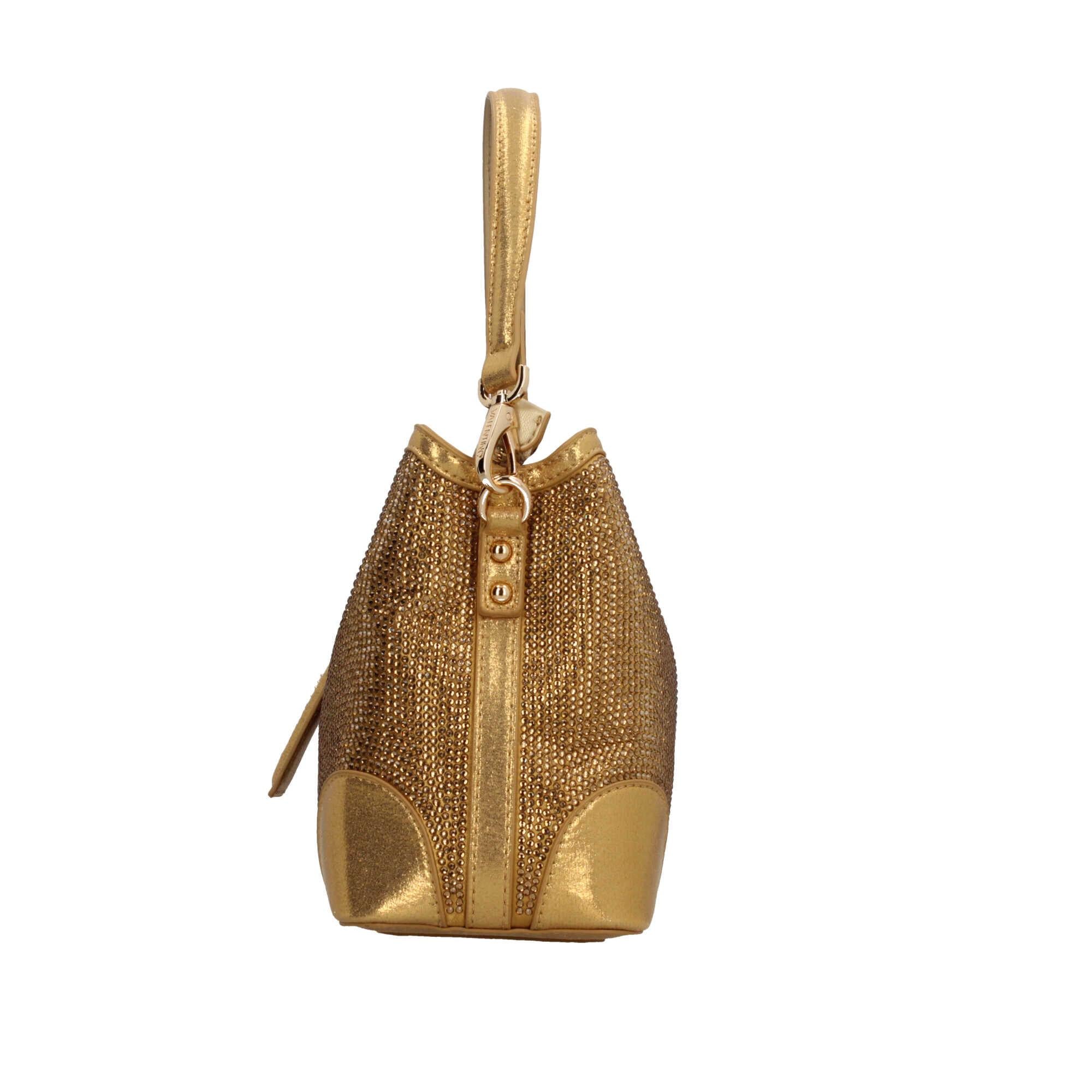 Borsa a secchiello Valentino con dettagli scintillanti e tracolla removibile