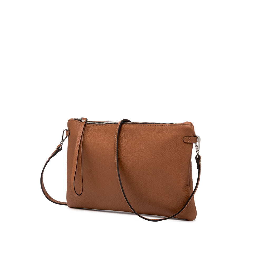 Borsa a tracolla Gianni Chiarini in pelle liscia con linea essenziale