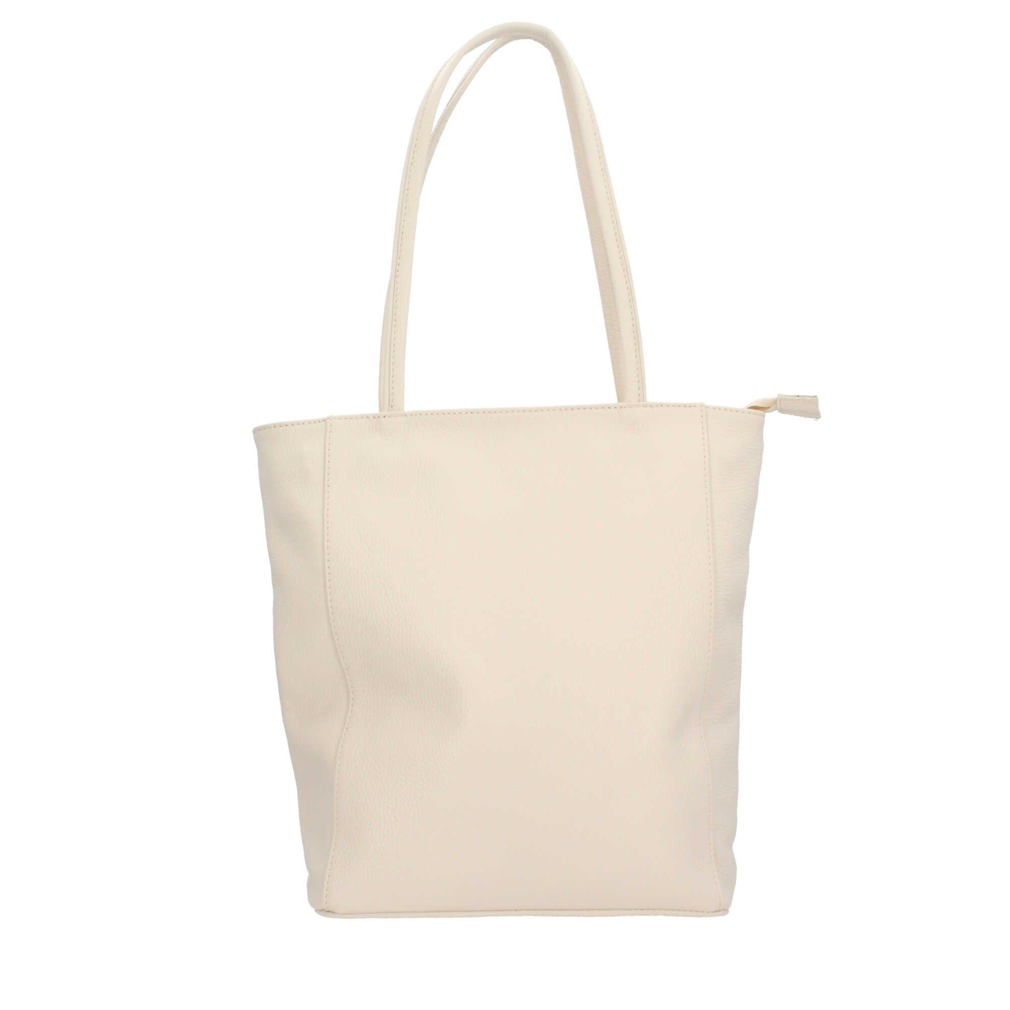 Borsa shopping con chiusura zip Made in italy