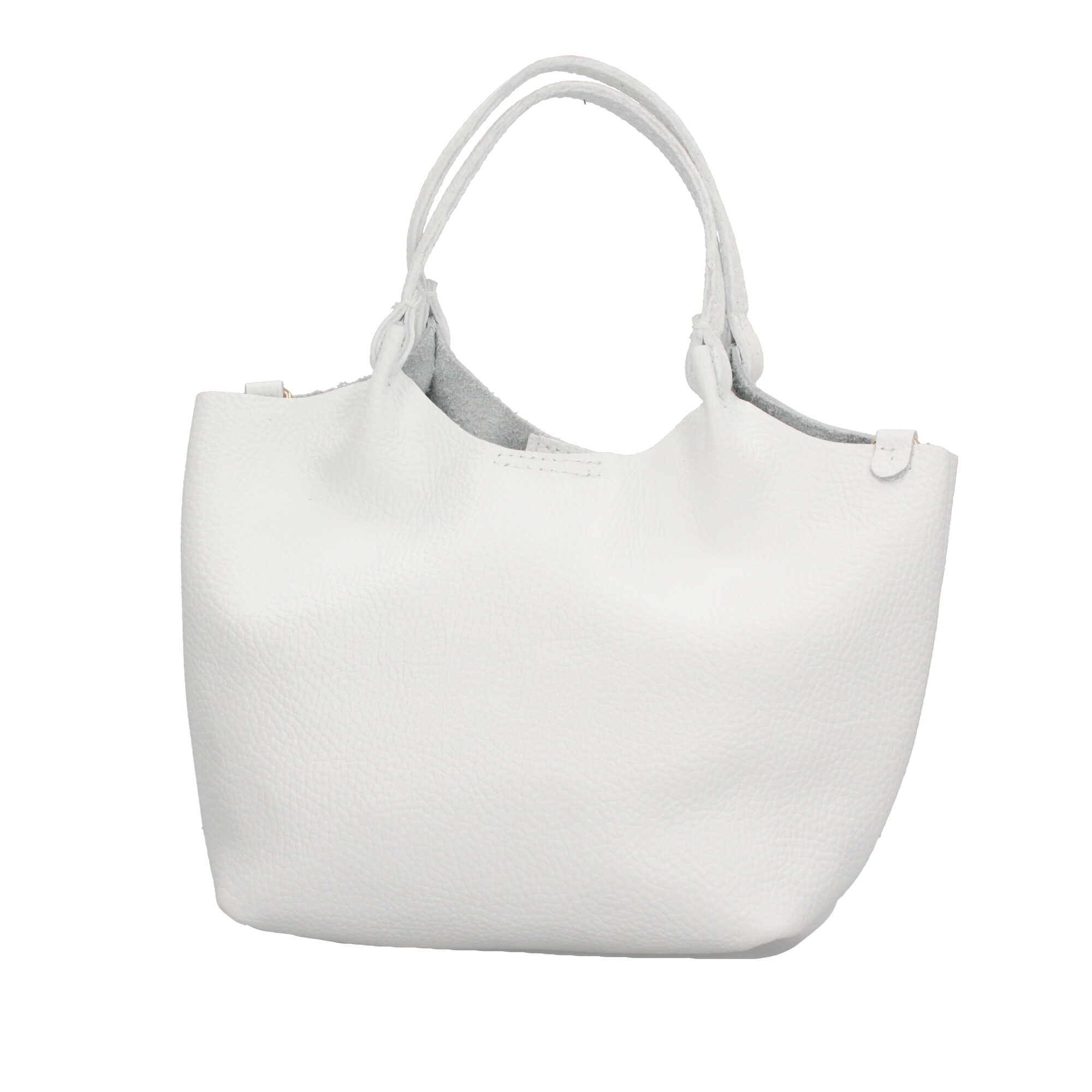 Borsa a mano in pelle martellata Made in Italy dal design versatile