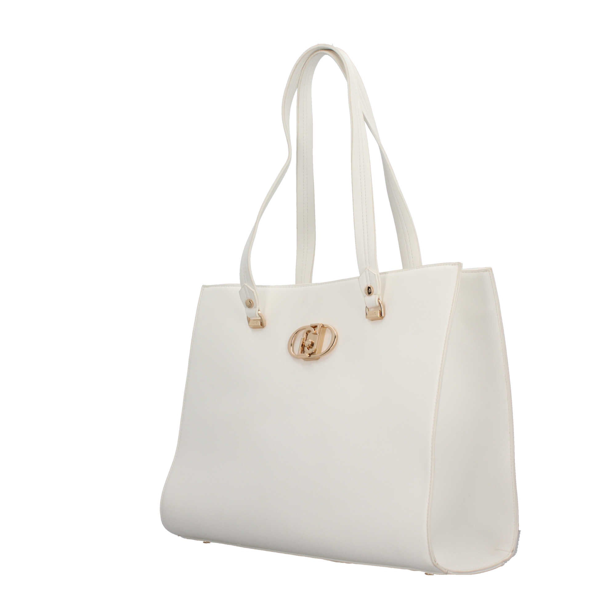 Liu Jo borsa shopper elegante con logo frontale Bianco TU | Giò Fashion