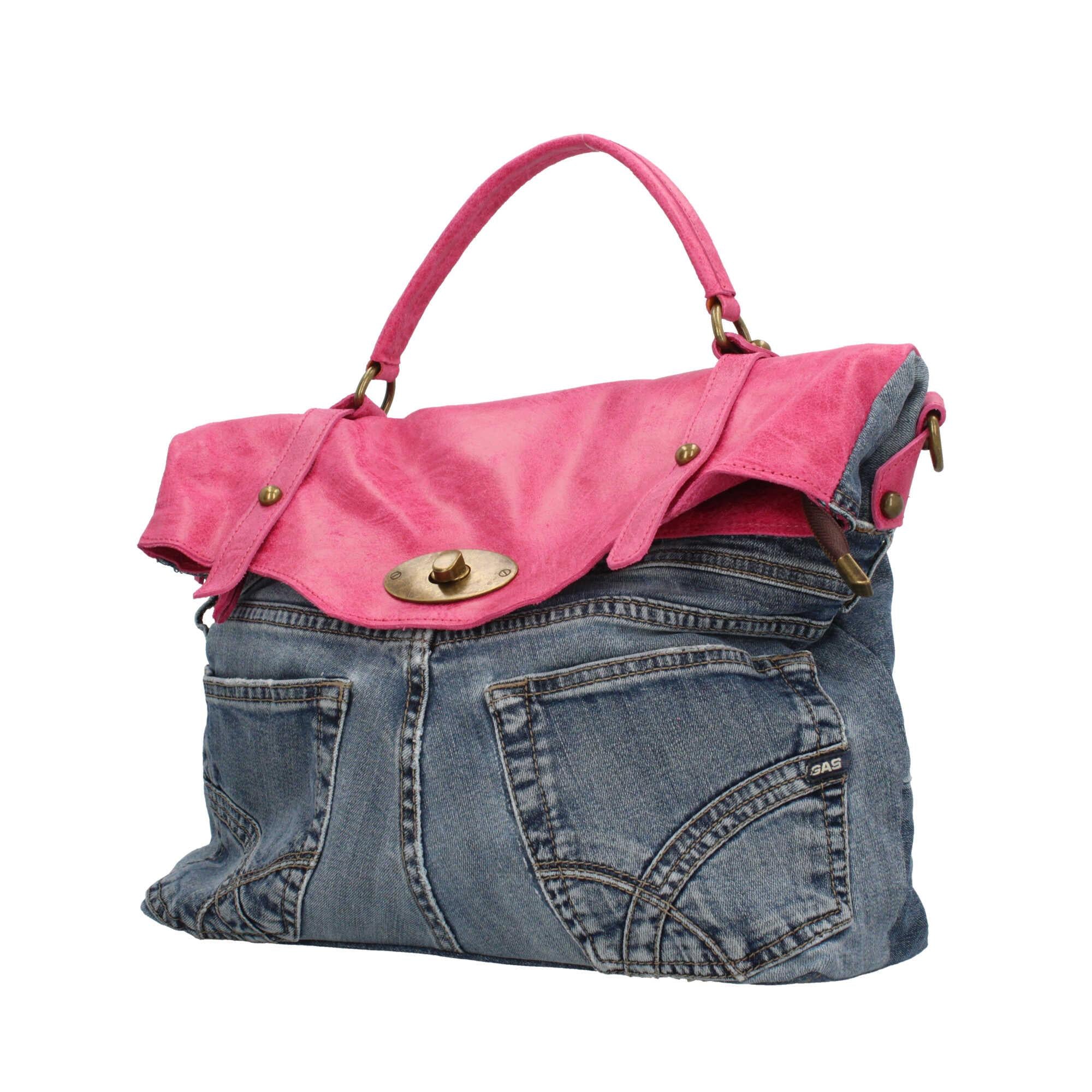Borsa a mano in jeans Made in italy