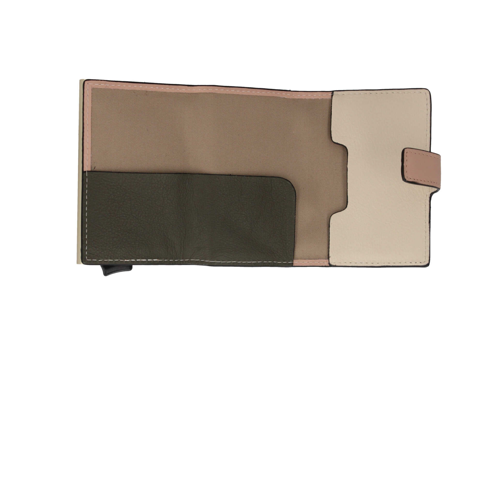 Porta carte di credito Piquadro in pelle con chiusura a bottone
