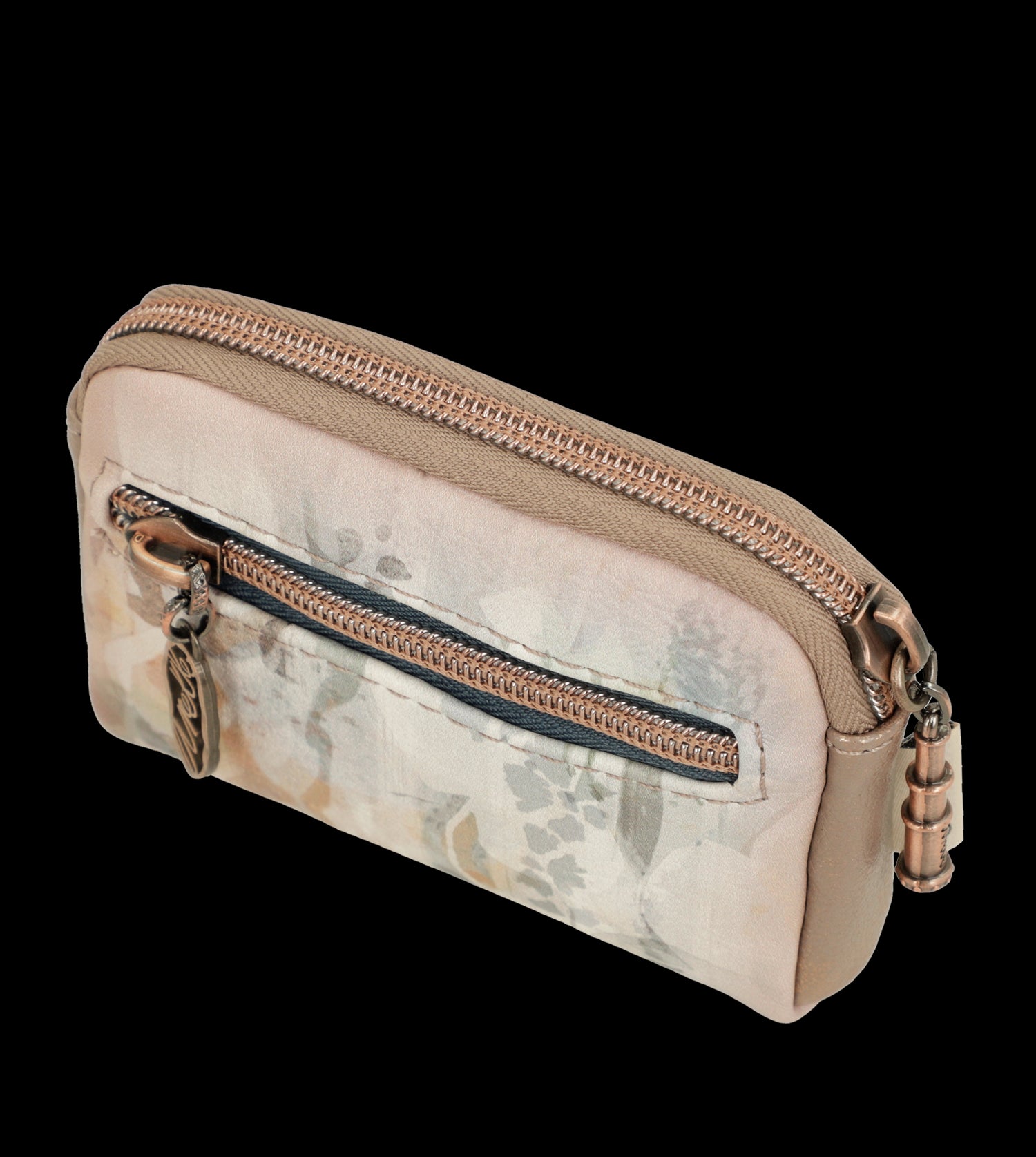 Portamonete Anekke compatto ed elegante con chiusura zip