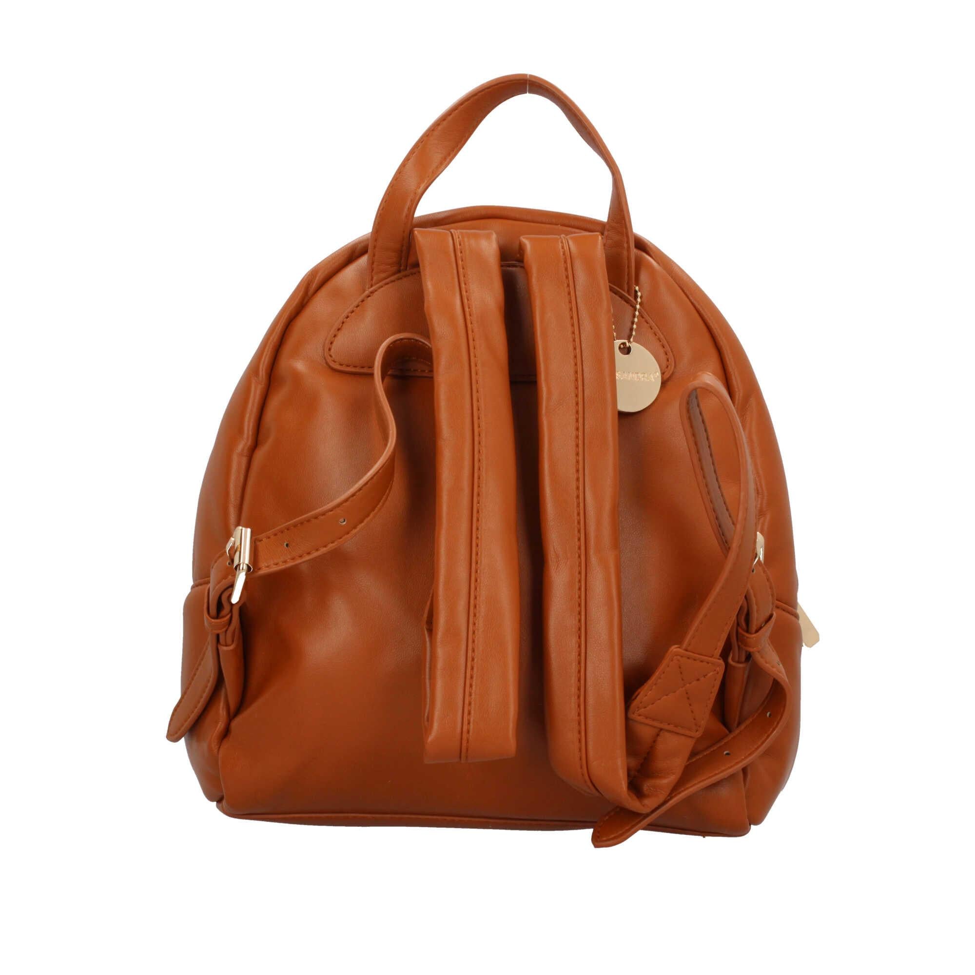 Zaino in vera pelle tondo made in italy
