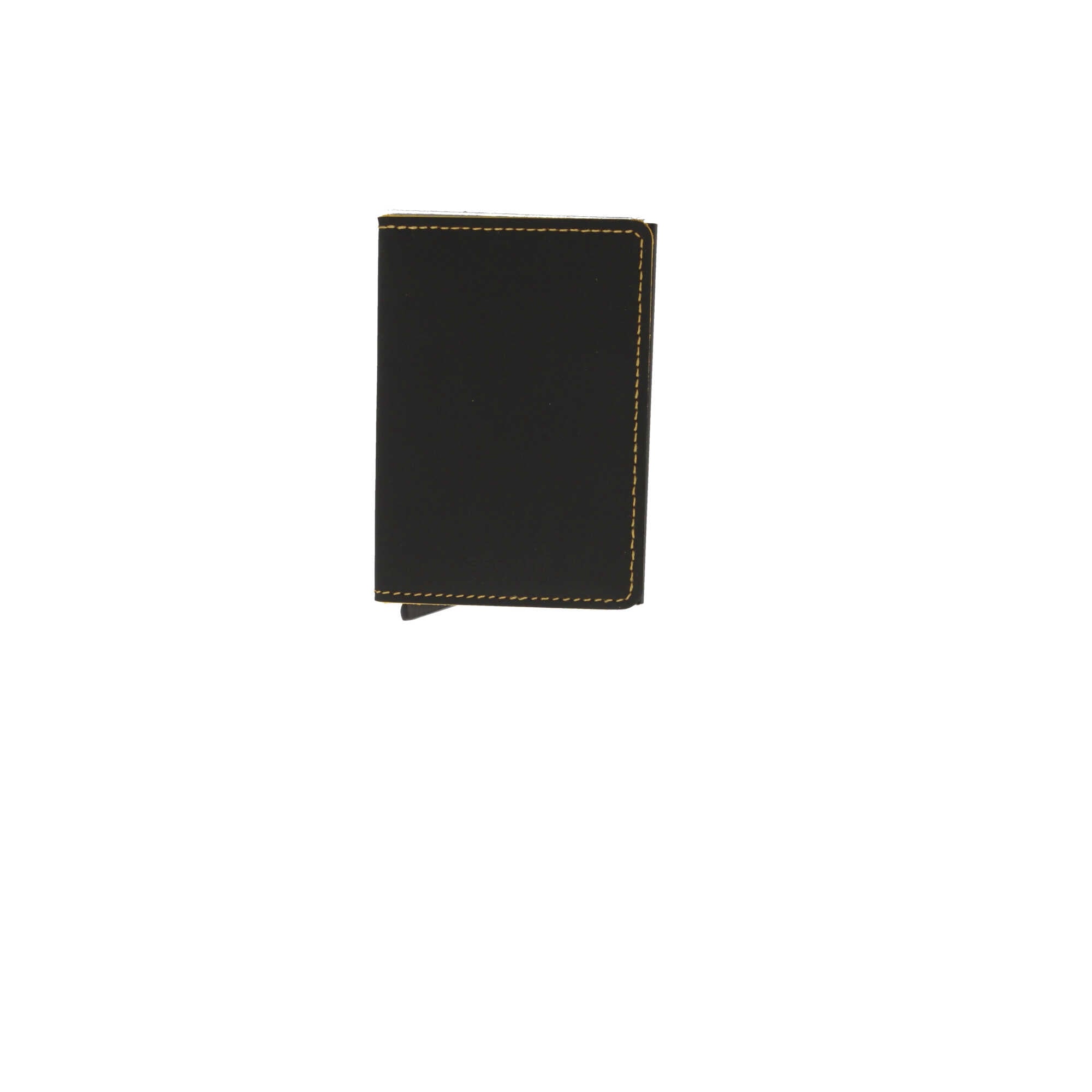 Secrid Miniwallet Elegante con Cuciture a Contrasto e Protezione RFID