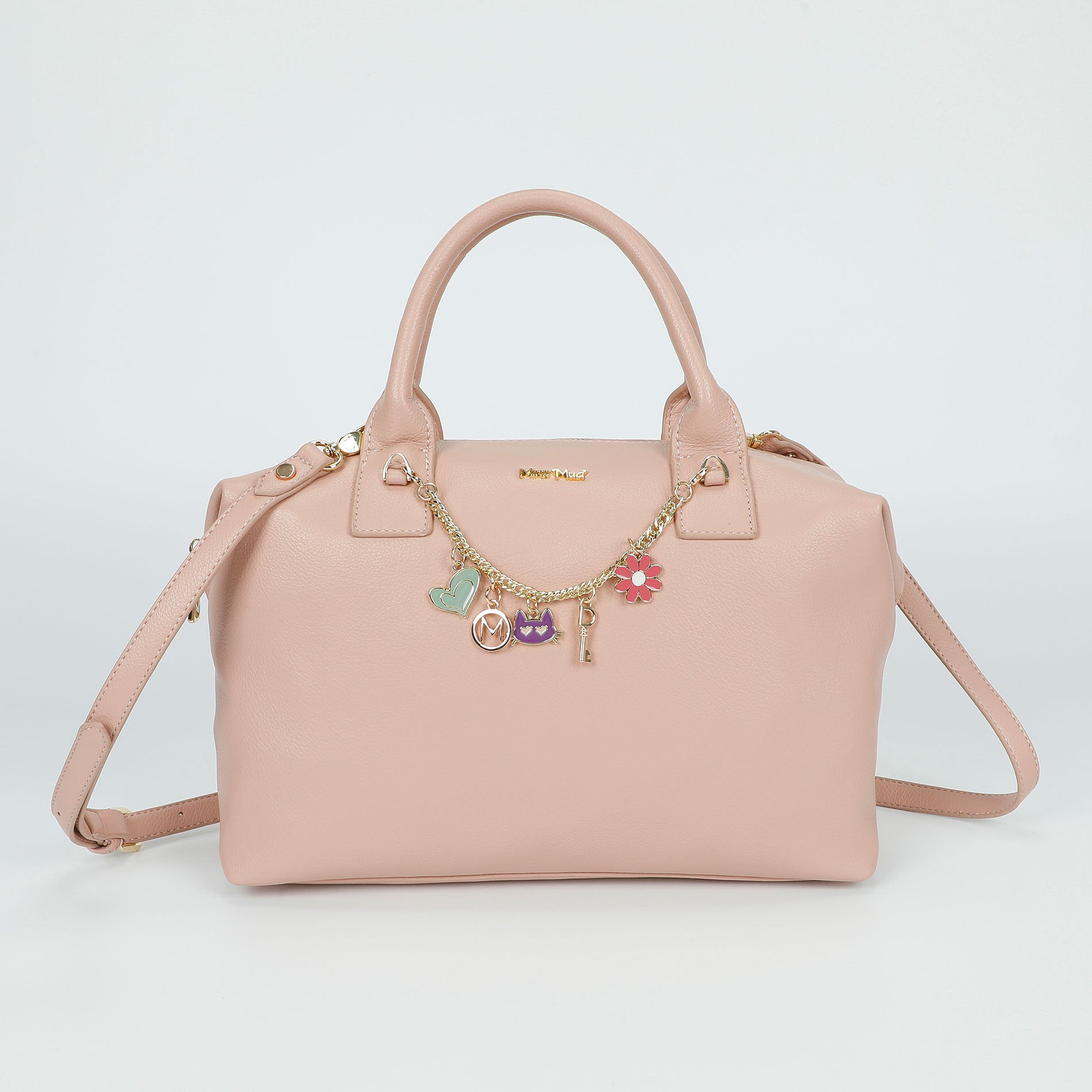 Mimi Mua borsa bauletto con catena decorativa