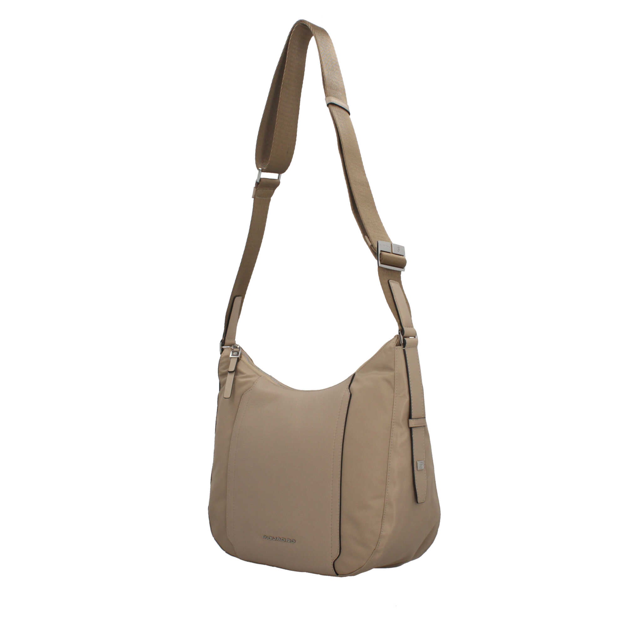 Piquadro borsa a tracolla in pelle con scomparto per iPad e protezione RFID