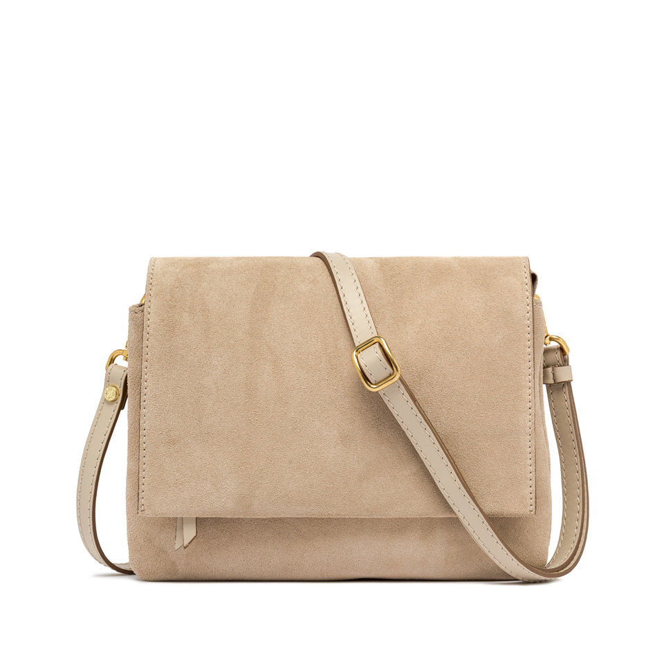 Borsa a Tracolla Gianni Chiarini Three in camoscio con patta