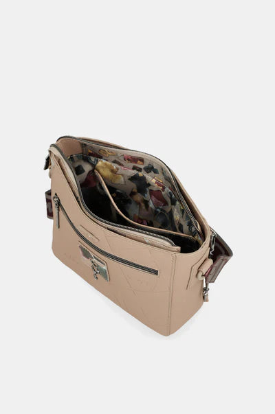 Borsa a tracolla Anekke con stampa artistica astratta