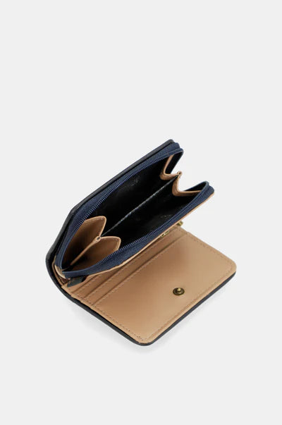 Portafoglio Anekke Contemporary compatto con ricamo logo