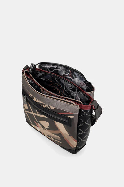 Borsa a tracolla Anekke con grafica Paris