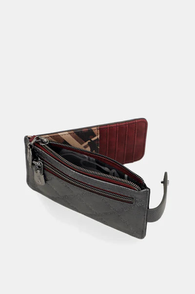 Portafoglio Anekke con stampa artistica e chiusura a bottone