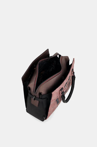 Borsa a mano Anekke con scritta Voilà e design trapuntato