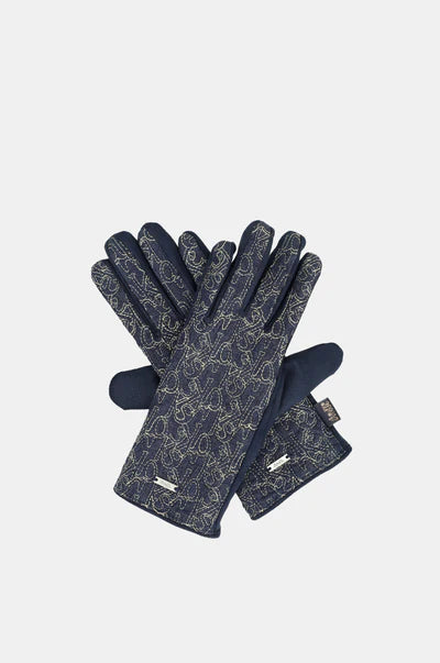 Guanti Anekke eleganti con logo ricamato